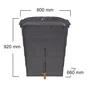 Cuve rectangulaire GARANTIA + collecteur éco gris, 300 litres