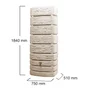 Récupérateur d'eau GARANTIA rectangulaire mural Slim Stone sable , 500 l