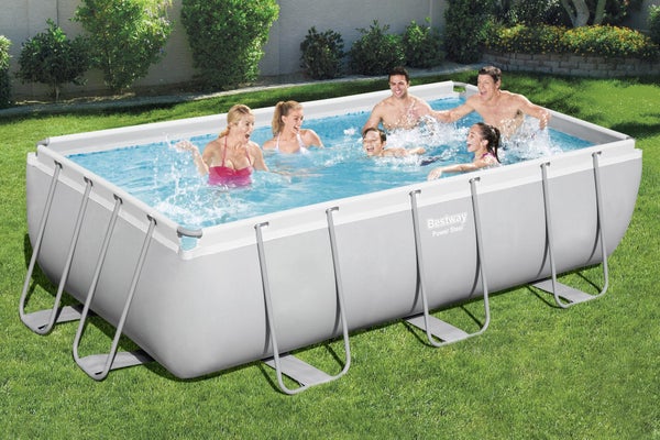 Piscine hors-sol tubulaire Power Steel BESTWAY, L.4.04 x l.2.01 x H.1 m