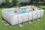 Piscine hors-sol tubulaire Power Steel BESTWAY, L.4.04 x l.2.01 x H.1 m