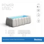 Piscine hors-sol tubulaire Power Steel BESTWAY, L.4.04 x l.2.01 x H.1 m
