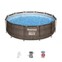 Piscine hors-sol tubulaire Steel Pro Max BESTWAY, Diam.3.66 x H.1 m
