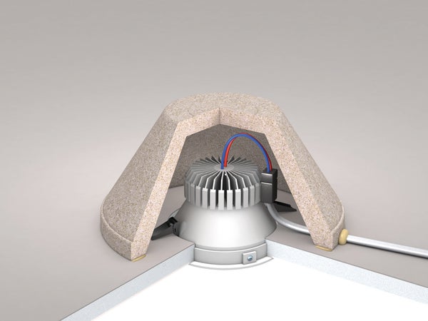 12 caches spots pour protection thermique