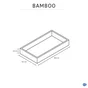 Organiseur H.4.5 x l.16.3 x P.4.5 cm, bambou naturel, l