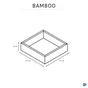 Organiseur H.4.5 x l.15.1 x P.4.5 cm, bambou naturel, m