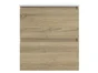 Meuble simple vasque, 2t l.60 x H.68 x P.47 cm, effêt chêne naturel, Mystic