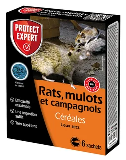 Céréales antirats et souris, PROTECT EXPERT, 150g