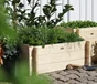 Carré potager ESTWOOD  bois non traité naturel l.119 x l.59.5 x H.30 cm