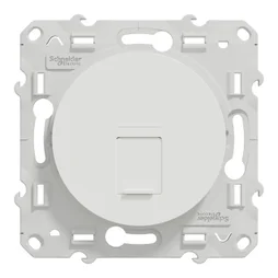 Prise rj45 à assembler Odace, SCHNEIDER ELECTRIC, blanc