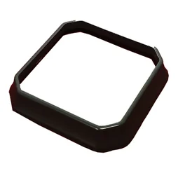 Embase poteau angle pvc CLEA anthracite, H.1 cm