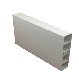 Lame ajourée pvc CLEA blanc, 2.8 x 12 x 150 cm