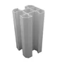 Poteau angle PVC CLEA blanc, 90 x 90 cm