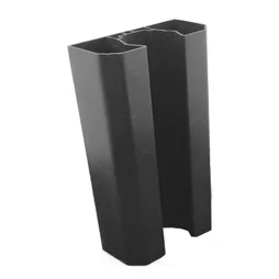Poteau départ mur pvc CLEA anthracite, 90 x 40 cm