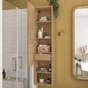 Boîte rectangulaire Natural bambou SENSEA, H.13 x l.30 x P.13 cm