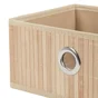 Boîte rectangulaire Natural bambou SENSEA, H.13 x l.30 x P.13 cm