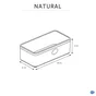 Boîte rectangulaire Natural bambou SENSEA, H.13 x l.30 x P.13 cm
