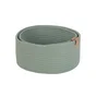Panier polyester Magda vert sauge H.11.5 x l.20 x P.27 cm