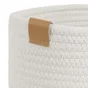 Panier polyester Magda beige H.11.5 x l.20 x P.27 cm