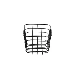Panier de rangement en inox Metal, SENSEA, H.13 x l.25 x P.17.2 cm inox noir