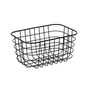 Panier de rangement en inox Metal, SENSEA, H.13 x l.25 x P.17.2 cm inox noir