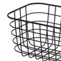 Panier de rangement en inox Metal, SENSEA, H.13 x l.25 x P.17.2 cm inox noir