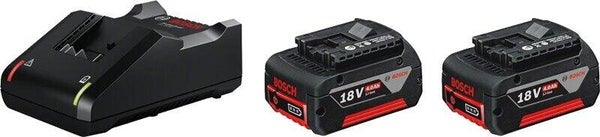 Lot de 2 batteries et 1 chargeur BOSCH PROFESSIONAL 1600A019S, 18 V 4 Ah