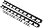 Bordure complet Delima polyethylene gris, H.4.5 x L.240 cm