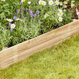 Bordure a planter Hakea bois, H.30 x L.75 cm