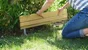 Bordure a planter Hakea bois, H.30 x L.75 cm