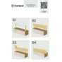 Bordure a planter Hakea bois, H.30 x L.75 cm