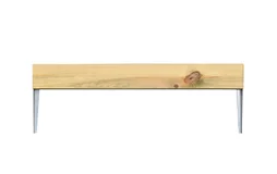 Retenue de terre à planter Agave bois, H.20 x L.75 cm