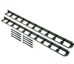 Bordure complet Delima polyethylene vert, H.4.5 x L.240 cm