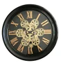 Horloge métal mécanisme noir 34 cm