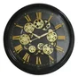 Horloge mécanisme noir et doré 80 cm