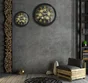 Horloge mécanisme noir et doré 80 cm
