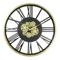 Horloge métal mécanisme dore 80 cm