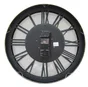 Horloge métal mécanisme dore 80 cm