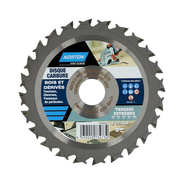 Disque extreme pour bois NORTON, Diam.125 mm