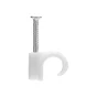 Lot de 25 attache-fils, diamètre de 8 à 12 mm L. 14 mm blanc