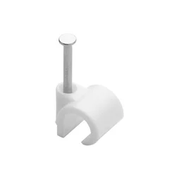 Sachet de 50 attache-fils, Diam. De 8 à 12 mm, L.14 mm, blanc
