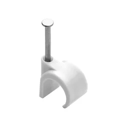 Lot de 50 attaches fils diamètre de 16 à 19 mm blanc