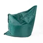Pouf de sol rectangulaire 140 x 180 cm IN&OUT COTTON WOOD--Vert Emeraude