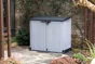 Coffre de jardin tout midi gris clair / noir, 845 l