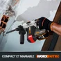 Marteau perforateur sans fil worx 2,2j brushless, 2x4.0ah 20v