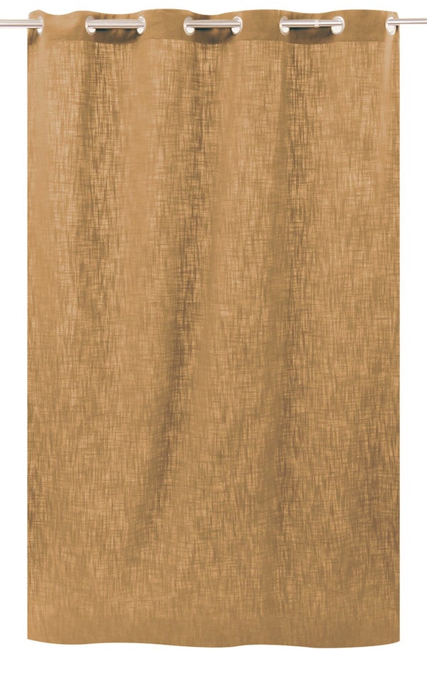 Rideau tamisant, Joey, l.140 x H.250 cm, coton ocre