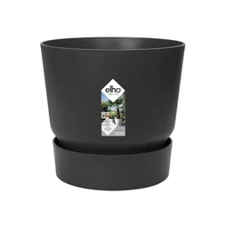 Pot Greenville a reserve d'eau Diam.19.5 L.19.5 x l.19.5 x H.18.4 cm noir