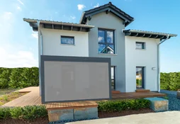 Store façade pour pergola Osaka, TIERAL, 4m05 gris