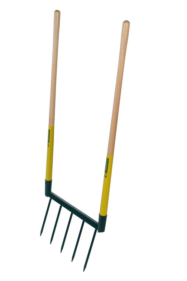 Fourche à bêcher acier trempé LEBORGNE manche bois L.110 cm