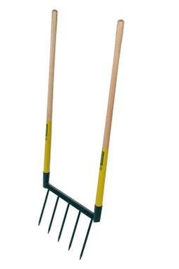 Fourche à bêcher acier trempé LEBORGNE manche bois L.110 cm