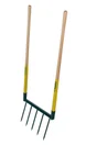 Fourche à bêcher acier trempé LEBORGNE manche bois L.110 cm
